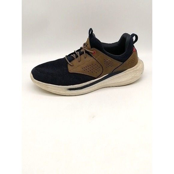 Skechers Sneakers Mens Slade Breyer Blue 8.5‎ Walking Shoe Relaxed Fit 210892 - Picture 1 of 12